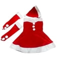 thumbnail image 4 of Vestido de disfraz de Papá Noel para mujer Vestido de Papá Noel para fiesta de festival Actuación en el escenario, 4 of 8