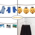thumbnail image 3 of 100 Pack Stainless Steel Curtain Clip Hooks String Party Lights Hanger Wire Holder (White), 3 of 5