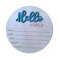 thumbnail image 2 of Letrero de madera para anuncio de recién nacido, ideal para fiestas, baby shower, decoración de guardería Azul, 2 of 9