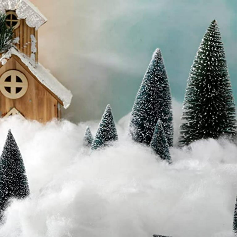 Christmas Fake Snow Decoration, Fiber Artificial Cotton Snow Fluff Fake Snow