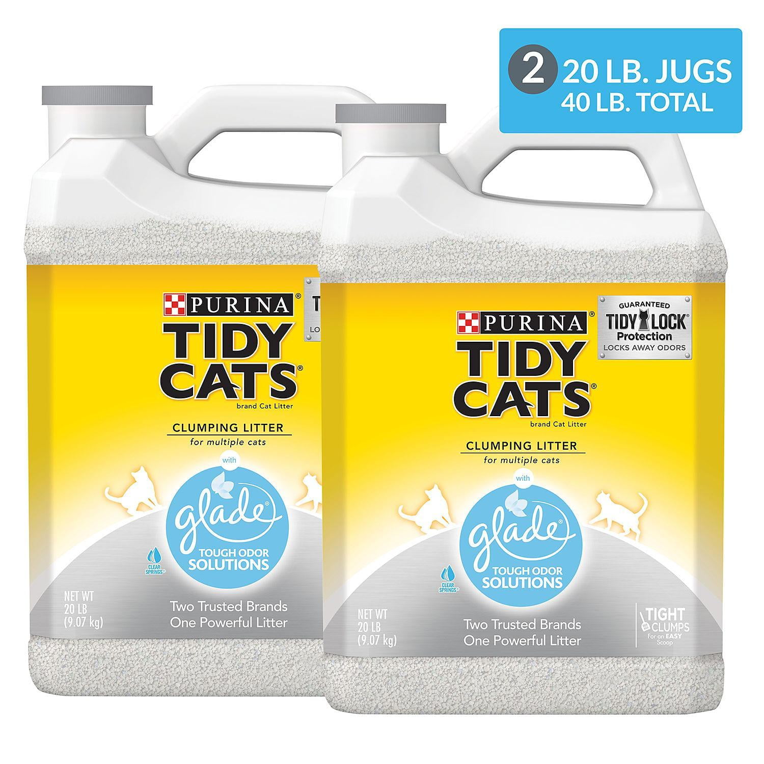 Purina Tidy Cats Clumping Litter with Glade Twin Pack 20 Lb. 2 Ct