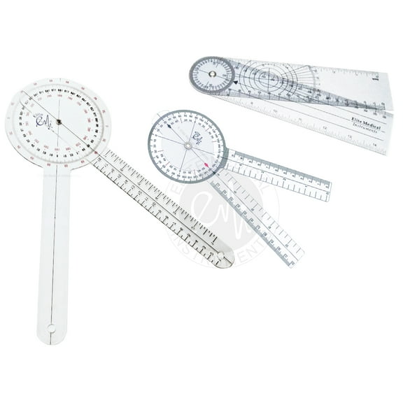 EMI Goniometer 3 Piece Set 12' , 8' , 8' Spinal: 3 Pieces EGM-428