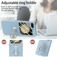 thumbnail image 6 of TECH CIRCLE Case for Samsung Galaxy Z Flip5 (2023) - Hard Plastic Shockproof Rugged Phone Case Slim Fit Lightweight Cover with Phone Ring Stand Holder, Skyblue, 6 of 9
