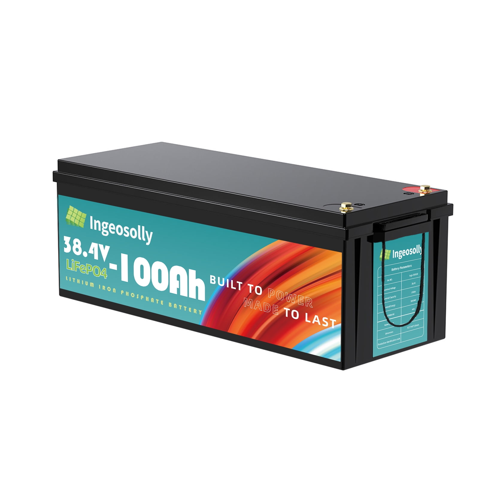 36V 100Ah LiFePO4 Battery,200A BMS,10 Yrs Lifespan,Lithium Battery for RV,Golf Cart,Solar,Trolling Motor,Marine