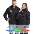 thumbnail image 3 of WRKEKC Unisex Smart Heated Jacket 21-Zone USB-Powered 4-Temperature Control Winter Coat with Intelligent Thermostat for Ski Snowboard and Outdoor Work Black XL, 3 of 7