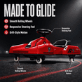thumbnail image 6 of FUPOJH 12V Electric Drift Kart for Kids, 360° Spinning Ride on Car with Bluetooth Music,AUX,USB,4mph,No Remote Control Included,Red, 6 of 9
