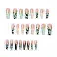 thumbnail image 4 of Venta al por mayor de uñas portátiles Swoosh uñas portátiles azul y verde color de colisión patrón de vaca polvo de oro uñas portátiles Europa y los Estados Unidos pieza de uñas, 4 of 5