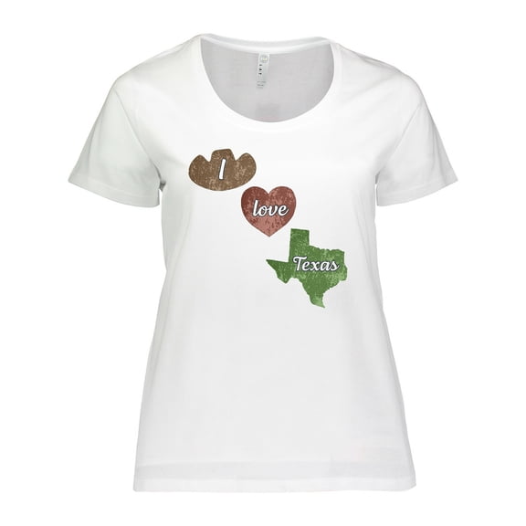 Inktastic I Love Texas Women's Plus Size T-Shirt