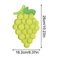 thumbnail image 2 of Grape Shaped 10X6 Inch Silicone Dog Licking Mat Small Dog Slow Feeder Sculpted Piece Dog Relaxation Relief Puzzle for Small Dogs Cats Green 1 Pack, 2 of 3