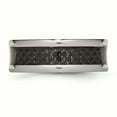 thumbnail image 4 of Titanium Polished Black Carbon Fiber Inlay 8mm Band, 4 of 11
