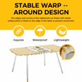 thumbnail image 4 of Sunflowers Table Cloths for 8 Foot Rectangle Tables, Yellow Floral Botanical Checkered Rustic Patio Waterproof Elastic Fitted Tablecloths, Washable Rectangular Table Cover for Camping, 4 of 8