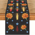 thumbnail image 2 of 33x183Embroidered Floral Table Runner Decorative Dia de los Muertos Candlelight Runner for Festival Celebration Family Decor Bright Floral Display Dining, 2 of 9