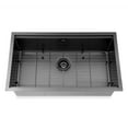 thumbnail image 3 of Clearance! TRUSTMADE Workstation 32-inch Undermount 16 Gauge Kitchen Sink R10 Radius Stainless Steel Kitchen Sink Single Bowl - 100% Handmade with Intergrated Ledge & Accessories 5 packs, 3 of 9