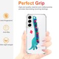 thumbnail image 5 of Book Dinosaur Student Clear Case for Samsung Galaxy S22 Plus,Aesthetic Art Design Case for Men Women,Unique Trendy Transparent TPU Bumper Case Cover, 5 of 5