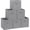Gray, variant on Kisportee 11" Collapsible Fabric Storage Cubes, 6 Pack Foldable Collapsible Cube Organization with Handle for Clothes, Toys, Books (Gray)