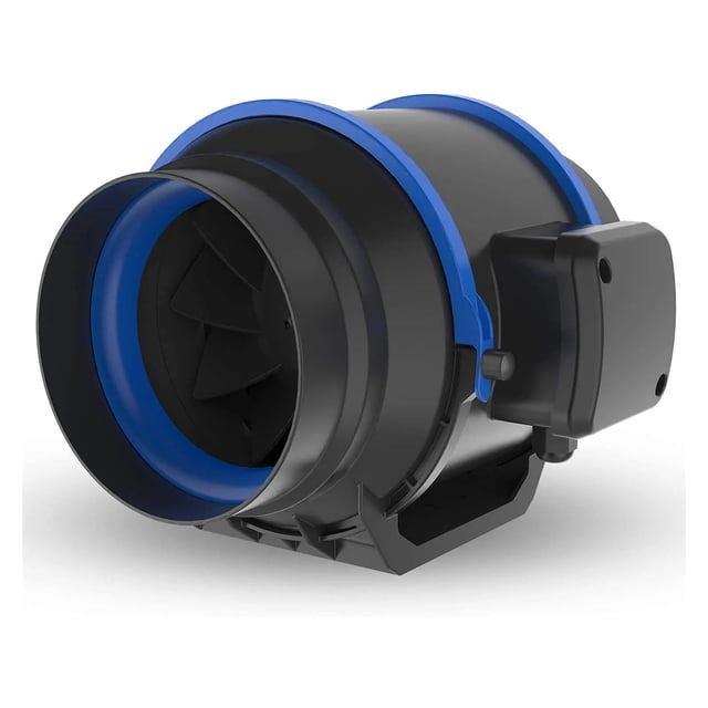 4"6'' Inline Ventilation Exhaust Fan Duct Fan For Heating Cooling Booster, Grow Tents, Hydroponics, HVAC System ,Durability and Easy Installation