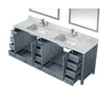 thumbnail image 3 of 84" W X 22" D Dark Grey Double Bath Vanity, Marble Top, Faucet, 34" Mirrors - Long-lasting And Stain Vanity 84 In. 22 In., 34 Scratch For Use, 3 of 6