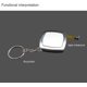 thumbnail image 5 of Tape Measure Keychain Mini Small Tape Measure 2 Meters Portable Portable Gift1pcssilver, 5 of 5