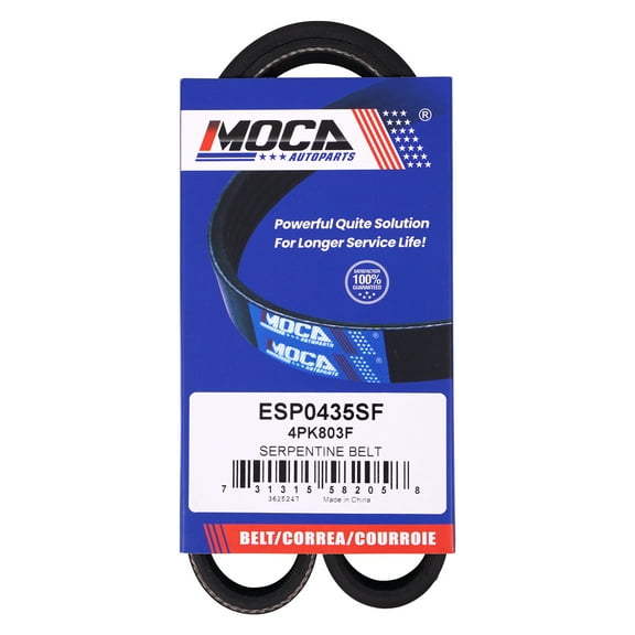 MOCA AUTOPARTS 4PK803F Accessory Drive Belt Fit for 2007-2010 BMW X5 3.0L