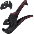 thumbnail image 1 of PVC Plastic Pipe Cutter, 42mm Pipe and Tube Cutter, Cutting Ratchet with Replacement Blade, Heavy Duty Plumber Tube Cutting, 1 of 5