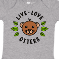 thumbnail image 4 of Inktastic Live Love Otters Boys or Girls Baby Bodysuit, 4 of 5