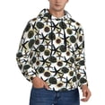 thumbnail image 2 of Honeii Sea ​​Urchin Pattern Mens Hoodies Men's Loose Sleeve Sweatshirt,Pullover Hooded Sweatshirt for Men,Essentials Hoodie-4X-Large, 2 of 7