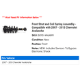 thumbnail image 2 of Front Strut and Coil Spring Assembly - Compatible with 2007 - 2013 Chevy Avalanche 2008 2009 2010 2011 2012, 2 of 2
