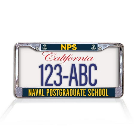 Naval Postgraduate School NPS Metal License Plate Frame