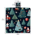 thumbnail image 2 of Christmas Tree Canvas Outdoor Picnic Blanket Waterproof Portable Mat with Carry Strap, 2 of 6