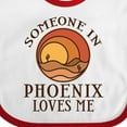 thumbnail image 4 of Inktastic Someone in Phoenix Loves Me Boys or Girls Baby Bib, 4 of 4