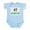 Sky Blue, variant on CafePress - Number 1 GRANDSON Infant Bodysuit - Baby Light Bodysuit, Size Newborn - 24 Months