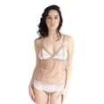 thumbnail image 5 of Inspire Psyche Terry Women’s Built-In Plus Size Bralette Camisole, Macaroon, 1X, 5 of 5