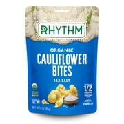 Rhythm Superfoods Organic, Non GMO, Gluten Free, Vegan Sea Salt Cauliflower Bites, 1.4 oz
