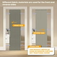 thumbnail image 2 of 100% Blackout Magnetic Door Curtain Folding Door Accordion Door Closet Door Curtain Invisible Applicable Bedroom Room Living Room Doorway （Grey 42" W x 78" L 1 Panel, 2 of 9