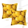 thumbnail image 3 of Bingfone Decorative Pillow Covers 16"X16" Ripe Yellow Lemon Couch Pillow Cases Modern Farmhouse Covers For Couch Sofa Bed, 3 of 9