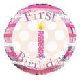 thumbnail image 1 of Simon Elvin 18 Inch First Birthday Circular Balloon, 1 of 1