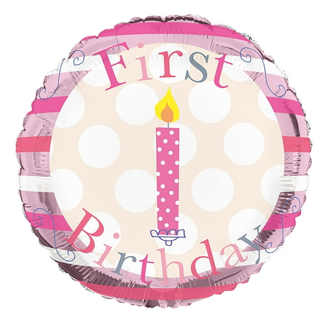 Simon Elvin Ballon Circulaire de 18 Pouces pour Premier Anniversaire