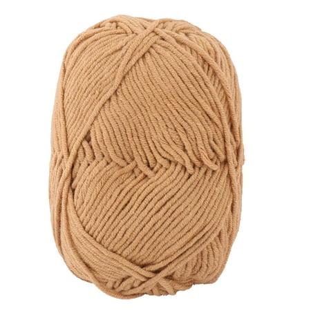 Home DIY Hand Personalized Scarf Weaving Crochet Yarn String Cord Roll Khaki