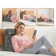 thumbnail image 4 of Cheer Collection Wedge Reading Pillow with Adjustable Bolster Memory Foam Back Support Gray, 4 of 5