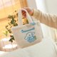 thumbnail image 2 of Bolsa de felpa Kawaii Sanrio My Melody, Cinnamoroll, oso de fresa JK, bolso de mano para estudiantes, regalo para niñas, novedad de 2023, 2 of 4