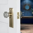 thumbnail image 4 of Nostalgic Warehouse Nykwal_Psg_234_Nk Waldorf Lead Crystal Passage Door Knob Set - Bronze, 4 of 7