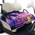 thumbnail image 2 of COEQINE Universal Golf Cart Seat Cover for 2-Seaters, Folds Like a Bag with Handle, 51.2x30.3 Inch Fit for EZGO/Yamaha/Club Car, 4-Pocket, Machine Washable, Purple Sky Palm Tree, 2 of 8