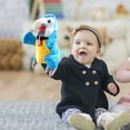 thumbnail image 1 of Simulation Soft Bird Parrot Plush Sleeve Hand Puppet Stuffed Doll Toy Kids Gift Green, 1 of 4