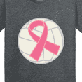 thumbnail image 4 of Inktastic Breast Cancer Volleyball Pink Ribbon Sports Gear Youth T-Shirt, 4 of 5