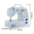 thumbnail image 2 of Nex Full-Featured Portable Sewing Machine with 30 Built-In Stitches, Automatic Needle Thread, Metal Frame and Stainless-Steel Bedplate (Ne-Cs114Wbl), 2 of 2