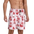 thumbnail image 2 of Fotbe Valentine Gnomes Pantalones Cortos de Pijama para Hombre, Ropa de Dormir, Pantalones de Pijama Cortos para Hombre-X-Large, 2 of 6