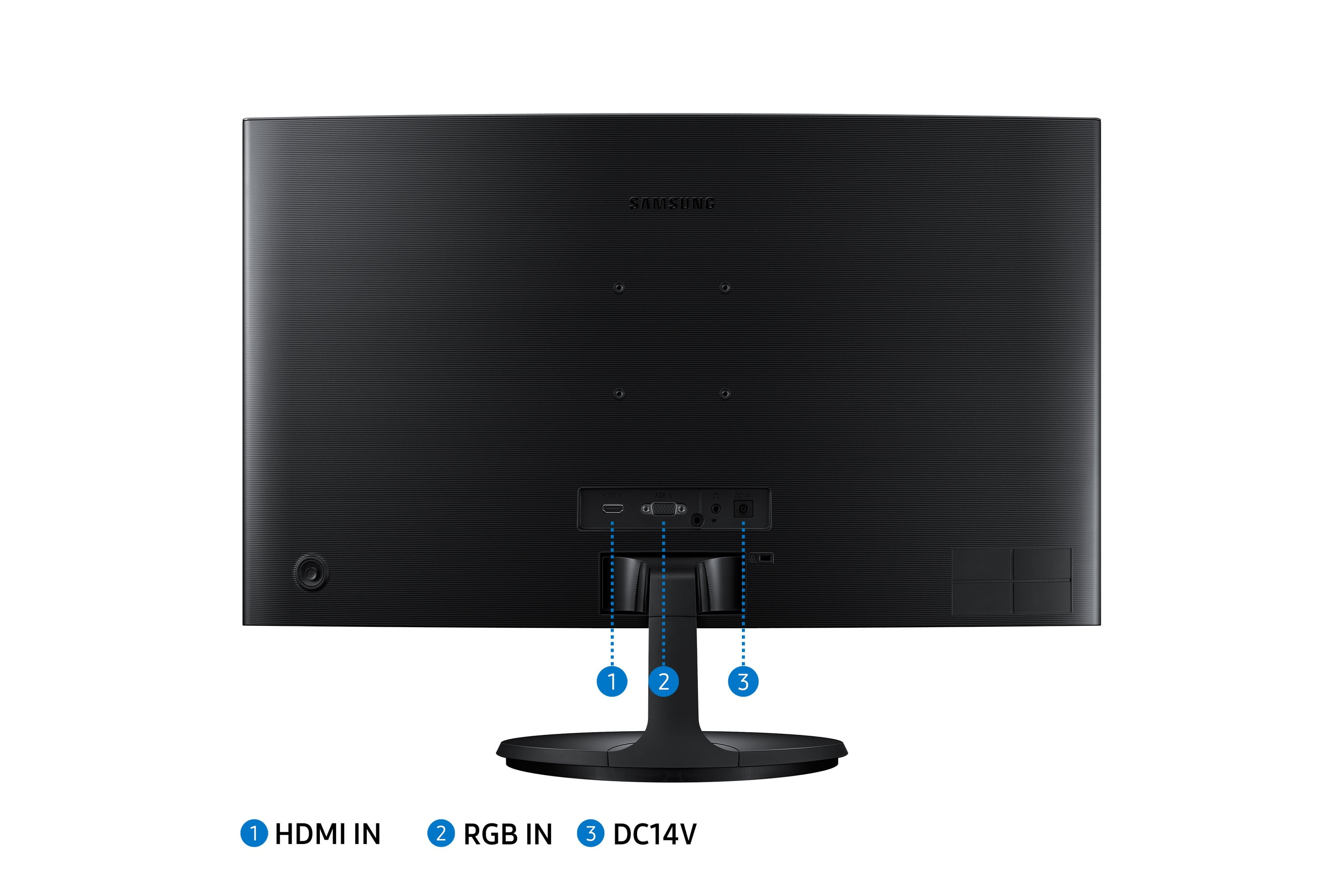 SAMSUNG 24" Curved 390C Series LED FHD Monitor with AMD FreeSync - LC24F390