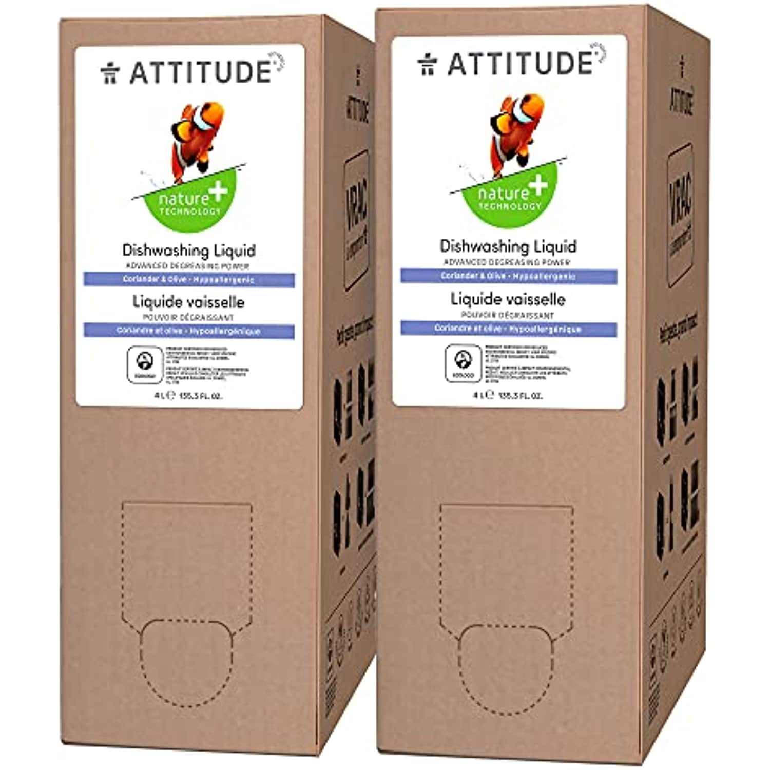 Attitude Dish Detergent, Bulk Refill Format, Plant And MineralBased Ingredients, Vegan And