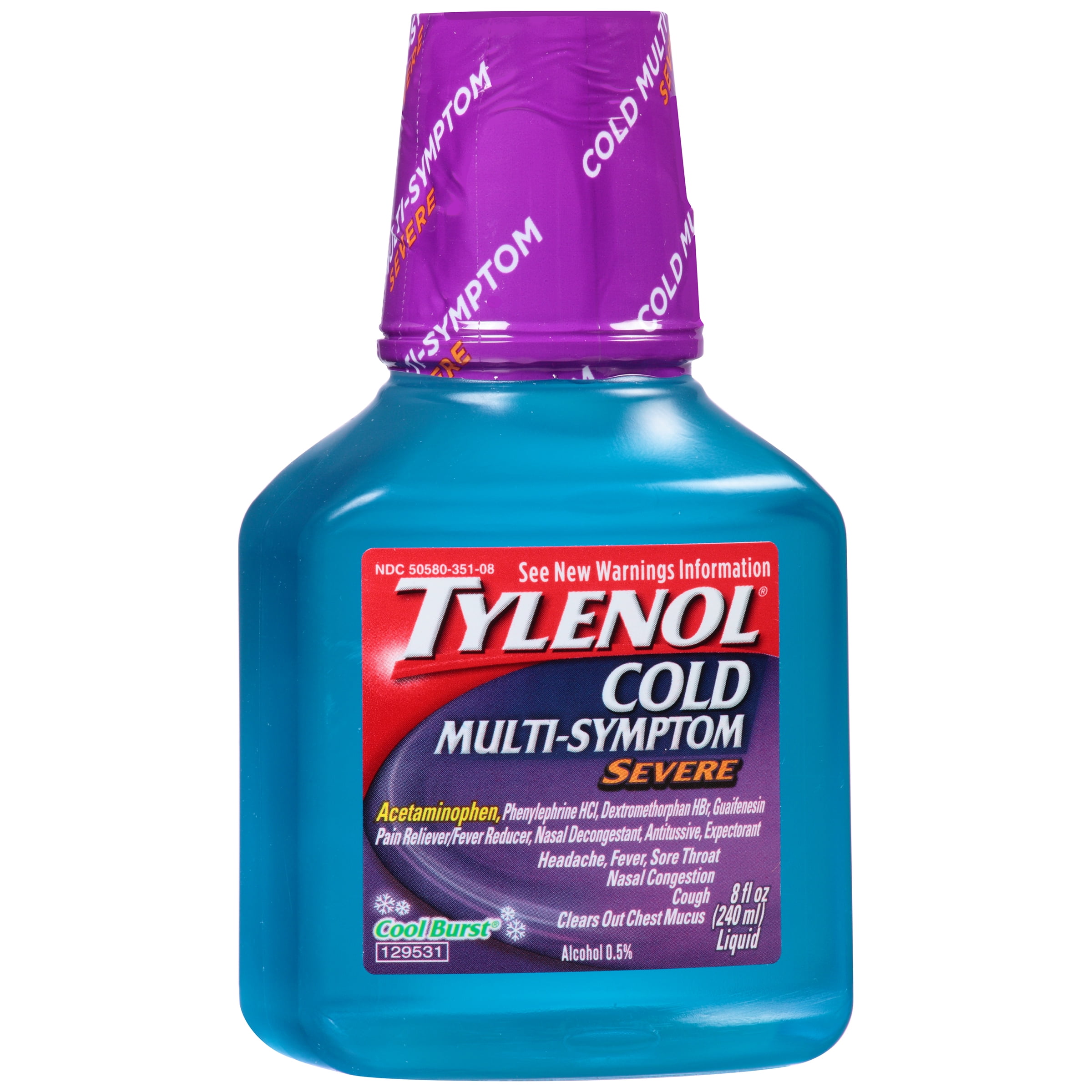 Tylenol Cold Head Congestion Severe Caplets, 24 Count
