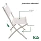 thumbnail image 5 of Juego De Comedor Mueble Exterior Para Jardín Mesa y 2 Sillas beige, 5 of 7